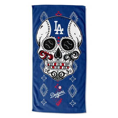 Los Angeles Dodgers The Northwest Group 30" x 60" Candy Skull Printed Beach Towel
