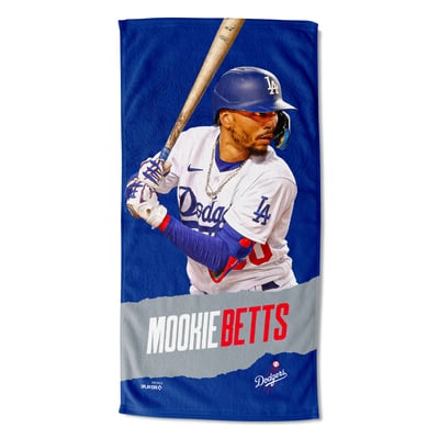 Mookie Betts Los Angeles Dodgers The Northwest Group 30" x 60" Player Printed Beach Towel