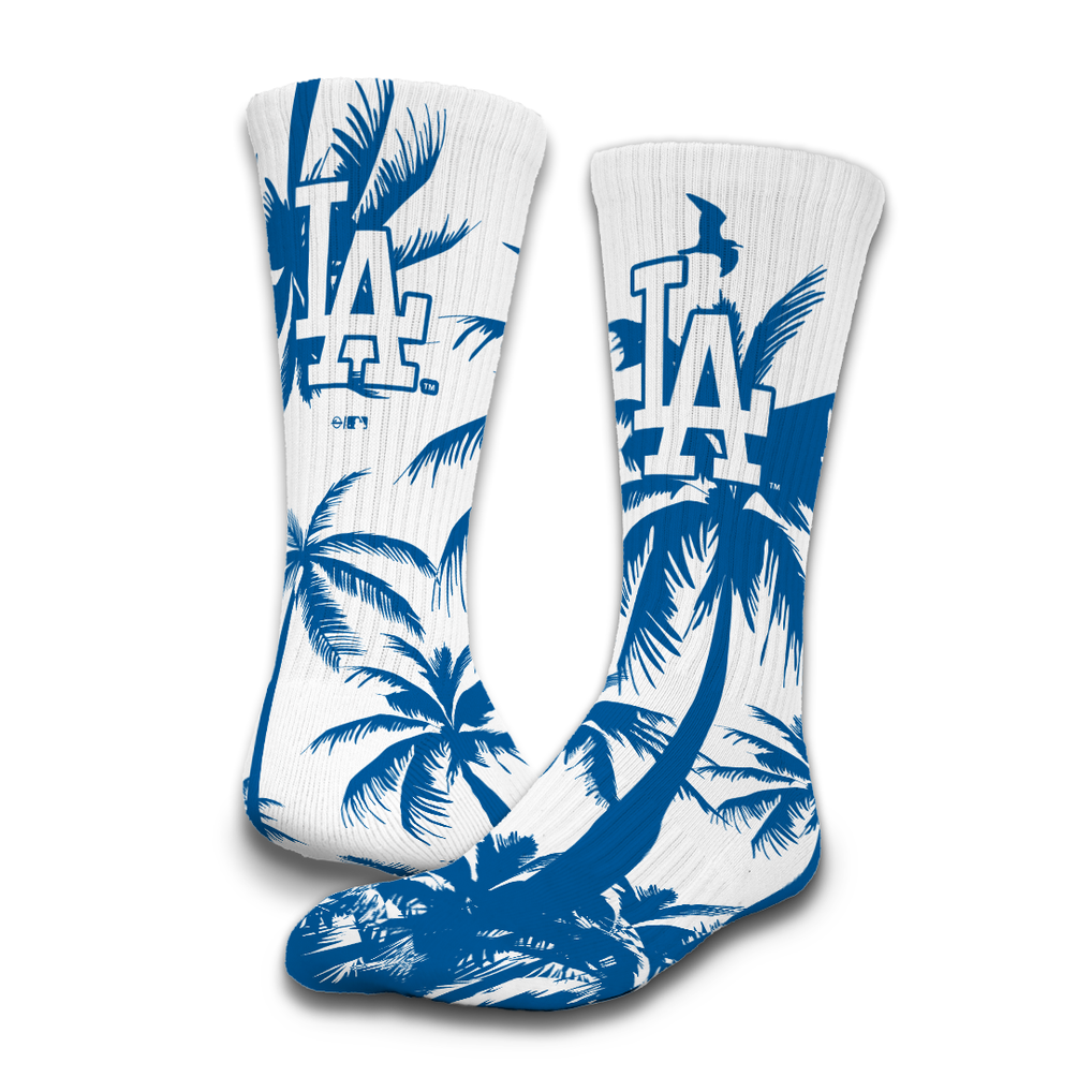 Los Angeles Dodgers ISlide Unisex Palm Trees 2-Pack Lifestyle Crew Socks Set