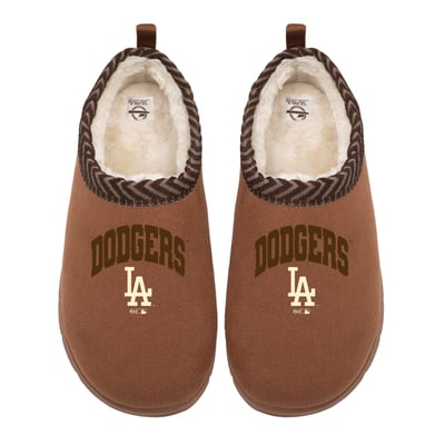 Los Angeles Dodgers ISlide Unisex Tonal Pop Mission Slippers - Tan
