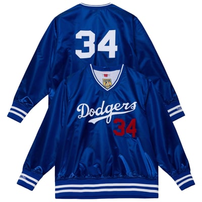 Fernando Valenzuela Los Angeles Dodgers Mitchell & Ness Unisex 1986 Authentic Satin Pullover - Royal
