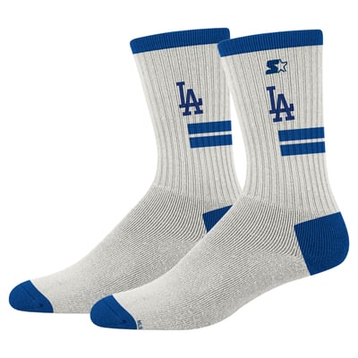  Los Angeles Dodgers PRO Compression Unisex Premiere Cushioned Crew Socks - Cream