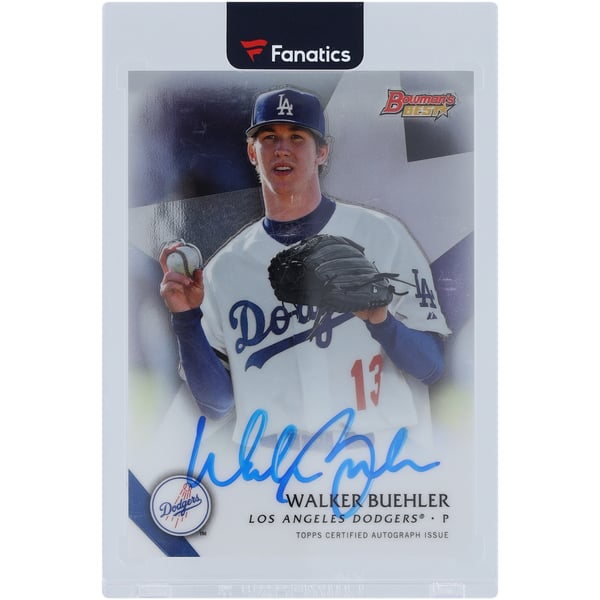 Walker Buehler Los Angeles Dodgers Autographed 2015 Bowman
