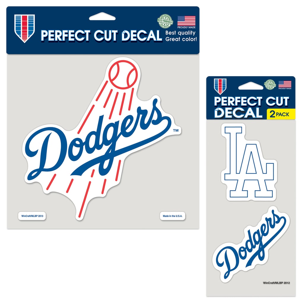 Los Angeles Dodgers WinCraft Perfect Cut Decal Two-Pack Set