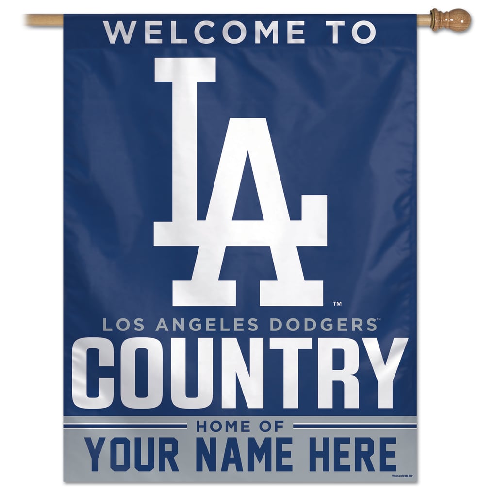 Los Angeles Dodgers WinCraft Personalized 27'' x 37'' Single-Sided Vertical Banner