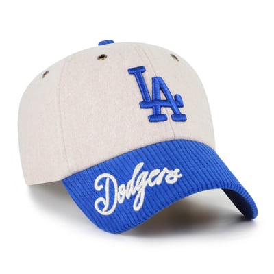 Los Angeles Dodgers '47 Women's Rope Script Clean Up Adjustable Hat - Natural/Royal