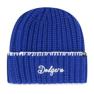 Los Angeles Dodgers '47 Women's Blanket Stitch Cuffed Knit Hat - Royal