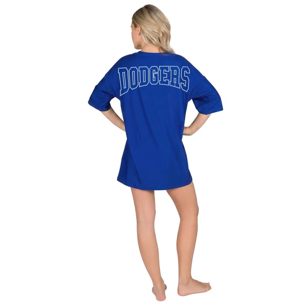 dodgers jersey dress Women's Concepts Sport Royal Los Angeles Mosaic Knit Nightdress Size: Small grouped:simple-waffle-bathrobe