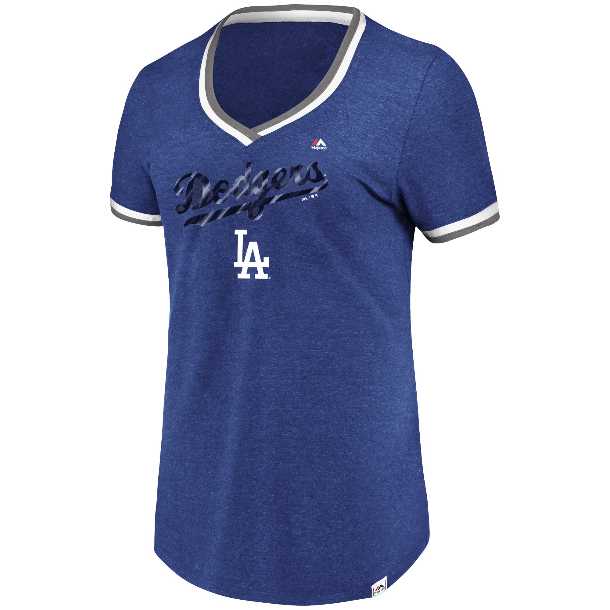 Women's Los Angeles Dodgers Majestic Royal Driven By Results T-Shirt
