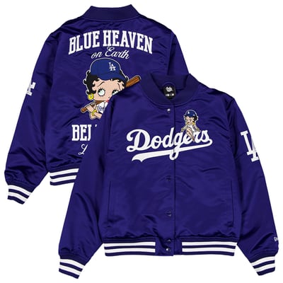 Los Angeles Dodgers New Era x Bella Doña Women's Betty Boop Full-Snap Jacket - Royal
