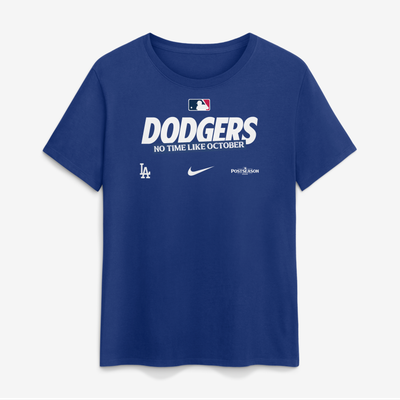 Los Angeles Dodgers Nike Women's 2026 MLB Postseason Authentic Collection T-Shirt - Blue