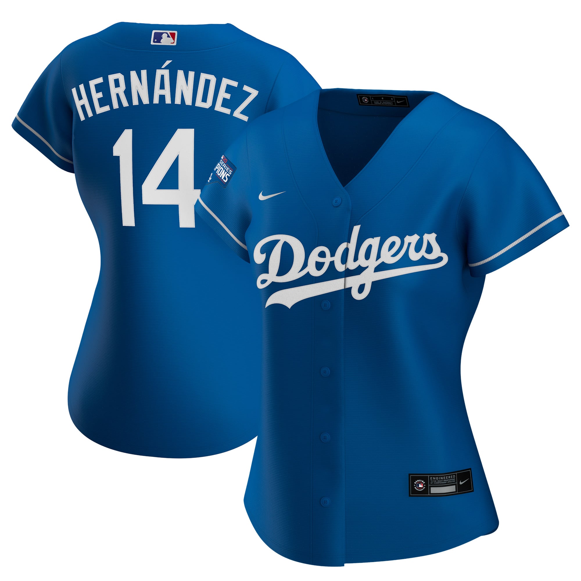 Women's Los Angeles Dodgers Enrique Hernández Nike Royal 2020