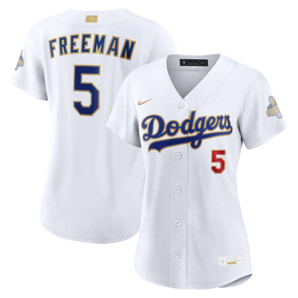 Women's Los Angeles Dodgers Freddie Freeman Nike White 2026 Gold ...