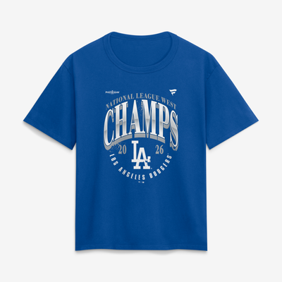 Los Angeles Dodgers Women's 2026 NL West Division Champions T-Shirt - Royal