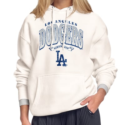Los Angeles Dodgers Starter Women's Home Run Legacy Fleece Hoodie - Cream