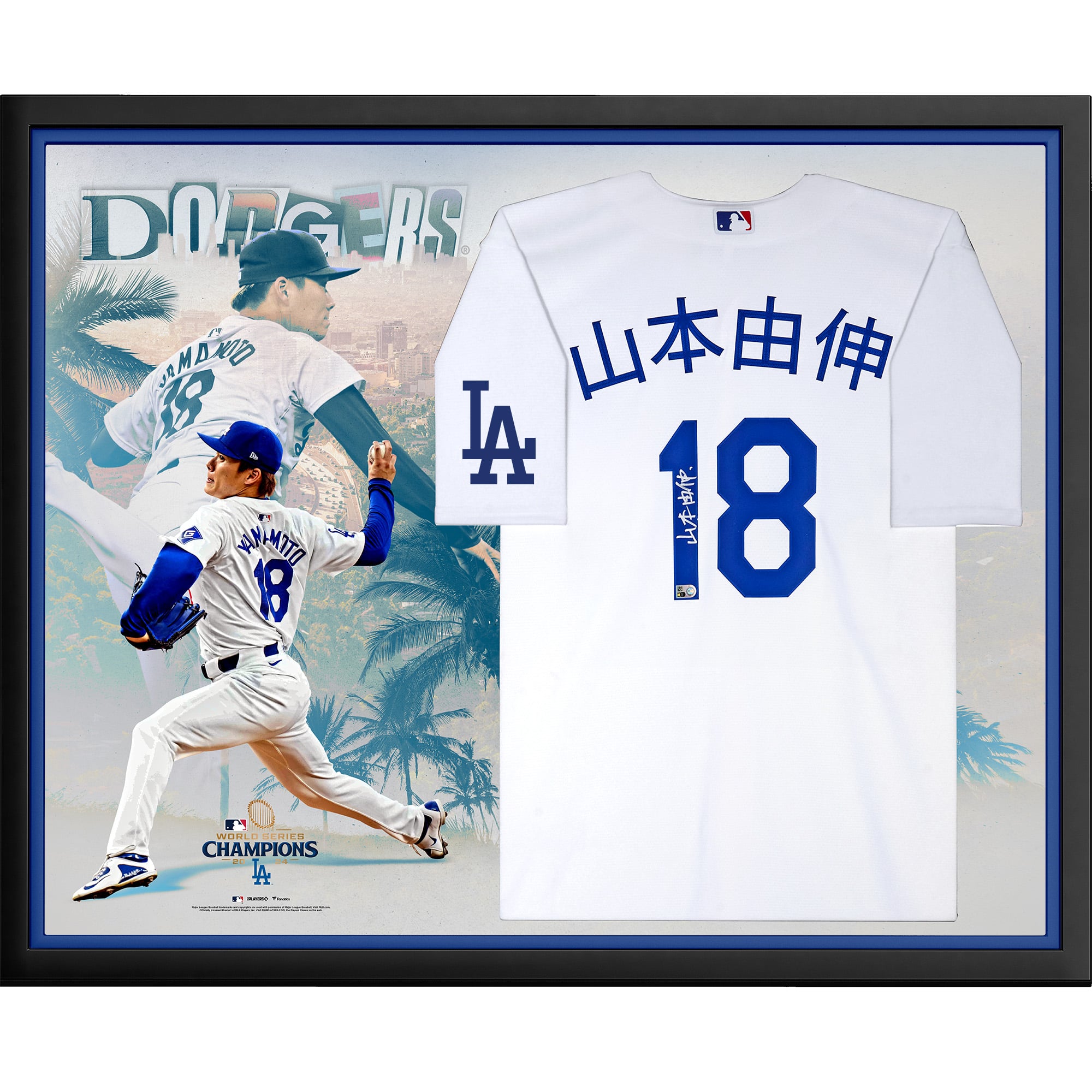 Yoshinobu Yamamoto Los Angeles Dodgers 2024 World Series Champions 