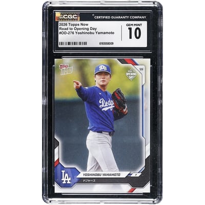 Yoshinobu Yamamoto Los Angeles Dodgers 2026 Topps Now Road to Opening Day - Japan Edition #OD-276 CGC Authenticated 10 Card