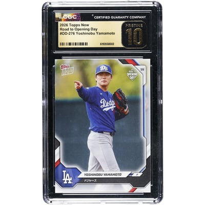 Yoshinobu Yamamoto Los Angeles Dodgers 2026 Topps Now Road to Opening Day - Japan Edition #OD-276 CGC Authenticated Pristine 10 Card