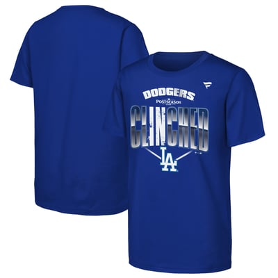 Los Angeles Dodgers Fanatics Youth 2026 MLB Postseason Locker Room T-Shirt - Royal