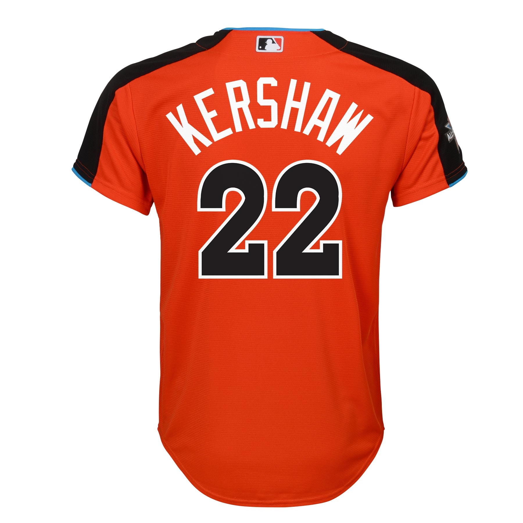 実使用 MLB公式認証 Tigers Martin 88 2017 ユニフォーム Clayton Kershaw National League Majestic Youth 2017 MLB All-Star