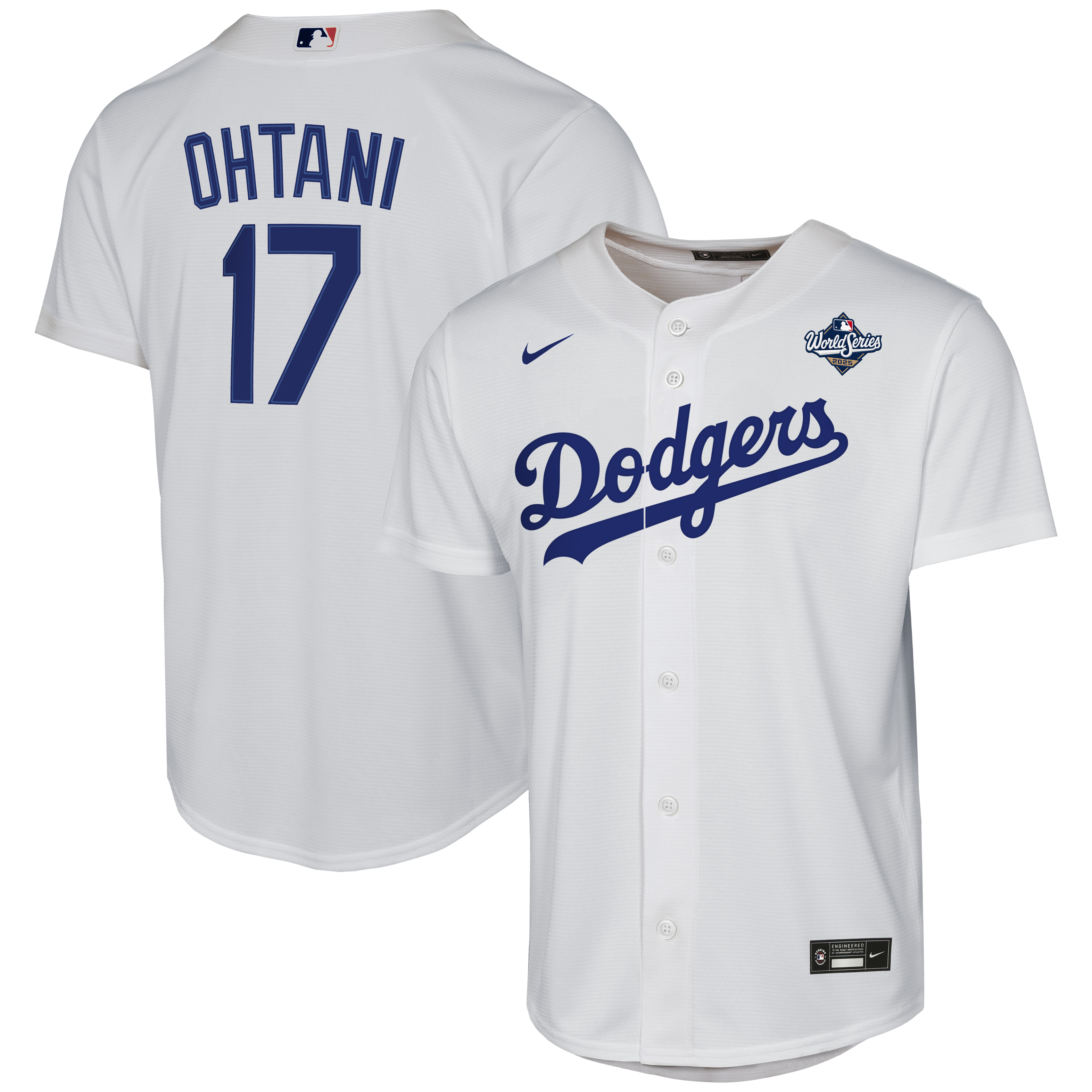 Youth Los Angeles Dodgers Shohei Ohtani Nike White 2025 World 