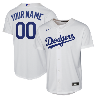 Los Angeles Dodgers Nike Youth Home Replica Custom Jersey - White