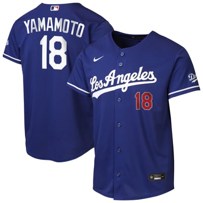 Yoshinobu Yamamoto Los Angeles Dodgers Nike Youth Alternate Stadium Jersey - Royal