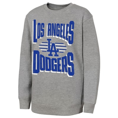 Los Angeles Dodgers Outerstuff Youth Jet Stream Sweatshirt - Gray