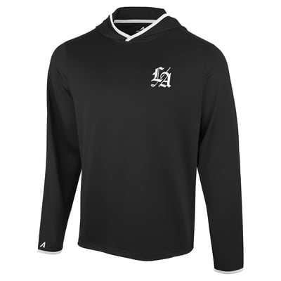 Los Angeles Golf Club Antigua Brink Desert Dry Long Sleeve Hoodie T-Shirt - Black