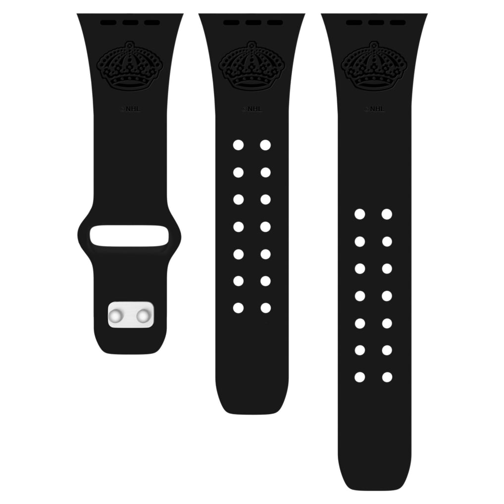 Los Angeles Kings Black Debossed Silicone Apple Watch Band