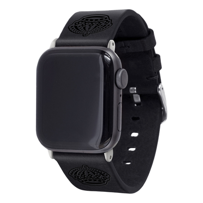 Los Angeles Kings Leather Apple Watch Band - Black