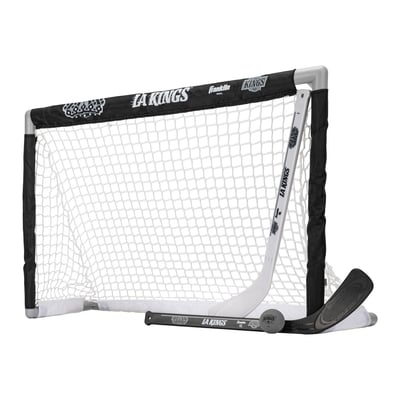 Franklin Sports Los Angeles Kings NHL Mini Hockey Goal, Stick & Ball Set
