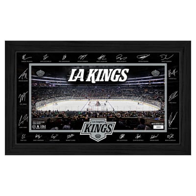 Los Angeles Kings Highland Mint Limited Edition 2026–27 Facsimile Signature 12" x 20" Rink Framed Photo