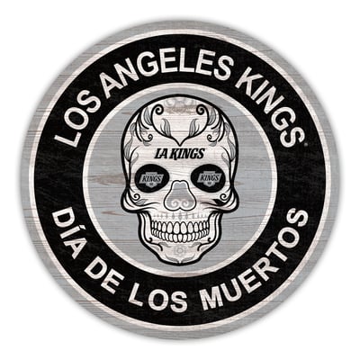 Los Angeles Kings 12" Sugar Skull Circle Sign