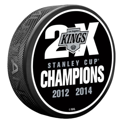 Los Angeles Kings 2X Champions Hockey Puck