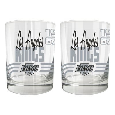 Los Angeles Kings Two-Piece 12oz. Heritage Rocks Glass Set