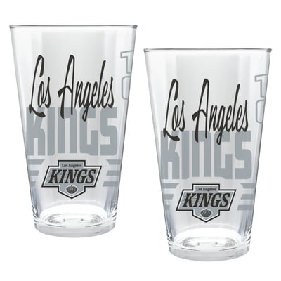 Los Angeles Kings Two-Piece 16oz. Heritage Pint Glass Set