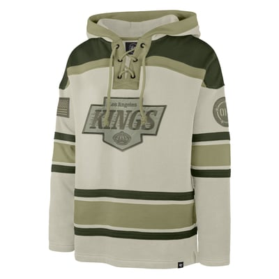 Los Angeles Kings '47 OHT Military Appreciation Lacer Hoodie - Beige
