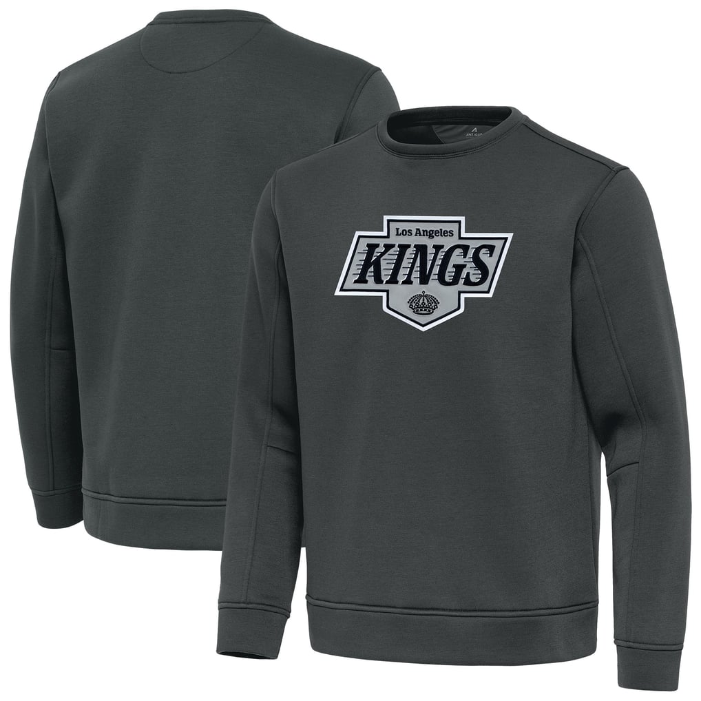 Los Angeles Kings Antigua Relevant Lightweight Pullover Sweatshirt - Pewter