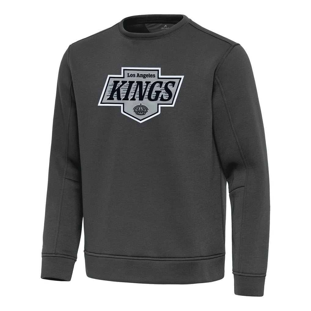 Los Angeles Kings Antigua Relevant Lightweight Pullover Sweatshirt - Pewter