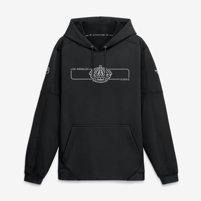 Los Angeles Kings Fanatics Authentic Pro Rink Fleece Pullover Hoodie - Black