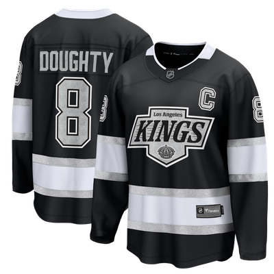 Drew Doughty Los Angeles Kings Fanatics Home Captain Patch Breakaway Jersey - Black