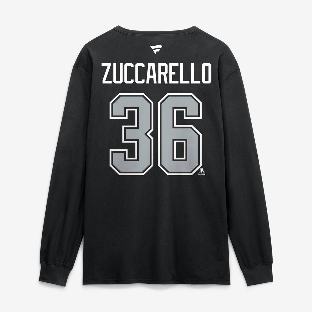 Fanatics Mats Zuccarello Los Angeles Kings Black Authentic Stack Name ...