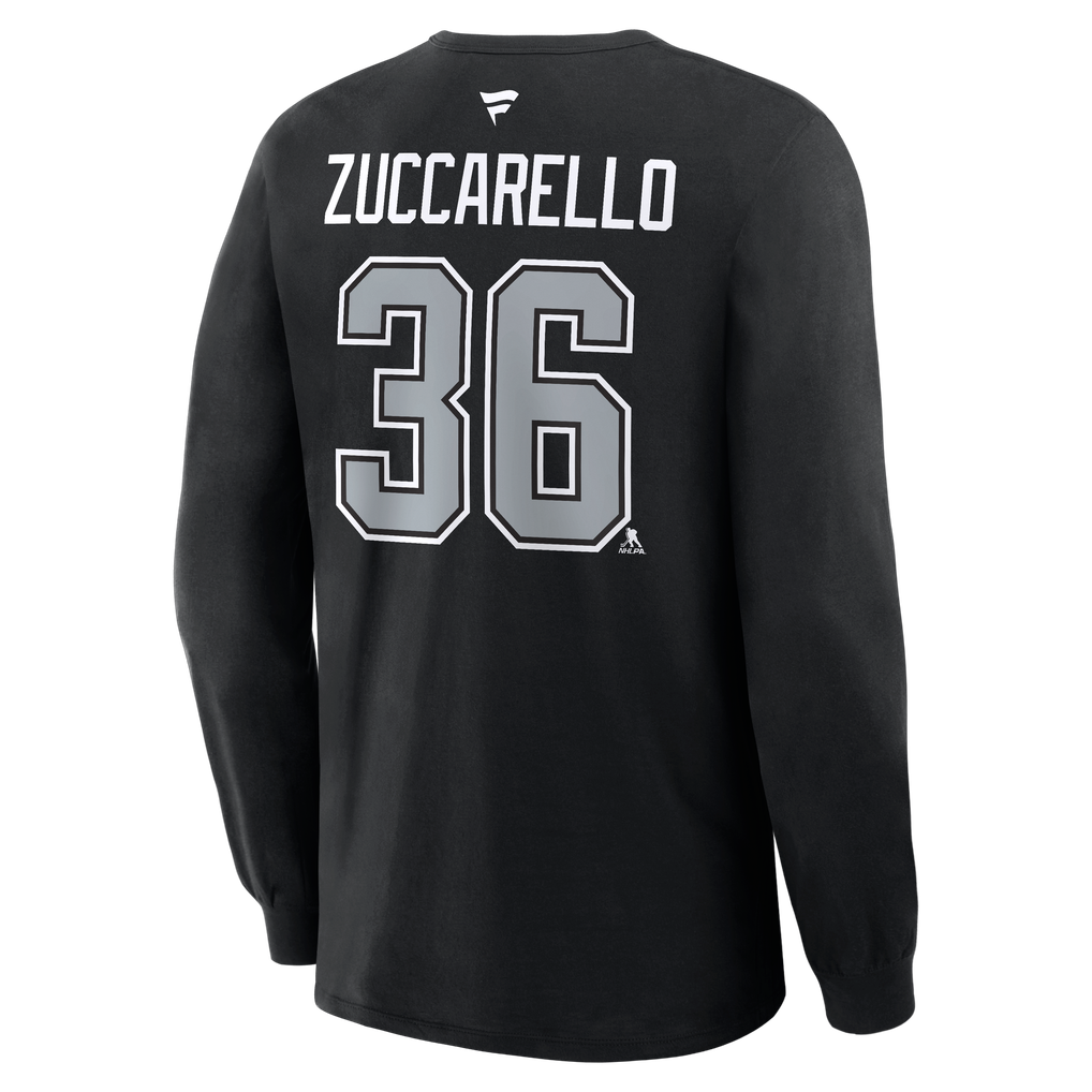 Fanatics Mats Zuccarello Los Angeles Kings Black Authentic Stack Name ...