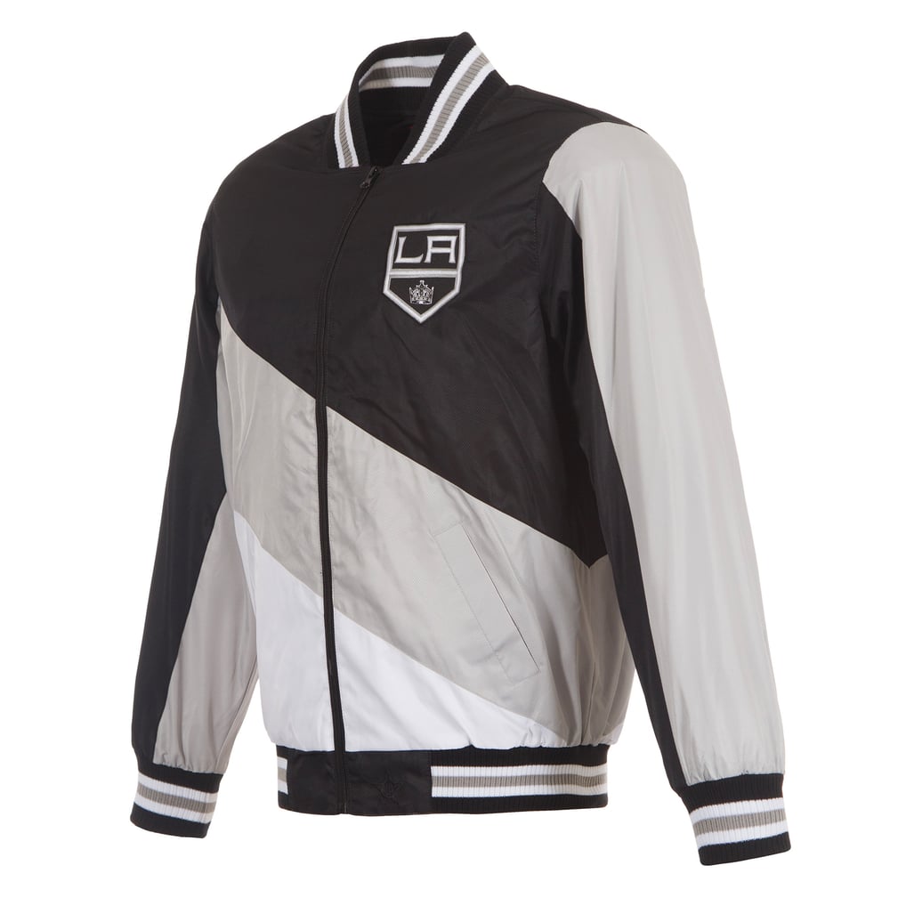 Los Angeles Kings JH Design Nylon Bomber Full-Zip Jacket - Black