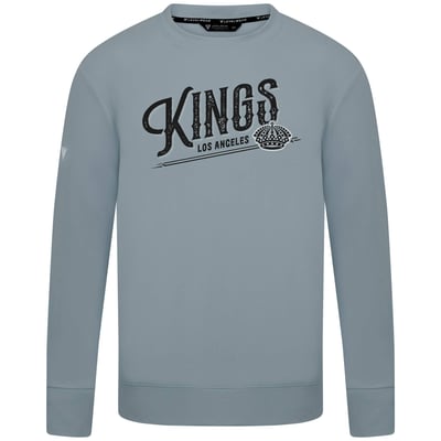  Los Angeles Kings Levelwear Mandate Longtimer Crew Sweatshirt - Gray