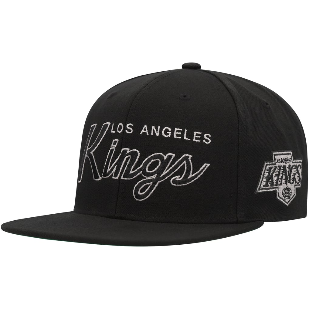 Los Angeles Kings Mitchell & Ness Core Team Script 2.0 Snapback Hat - Black