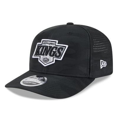 Los Angeles Kings New Era Camo 9SEVENTY Perforated Adjustable Hat - Black