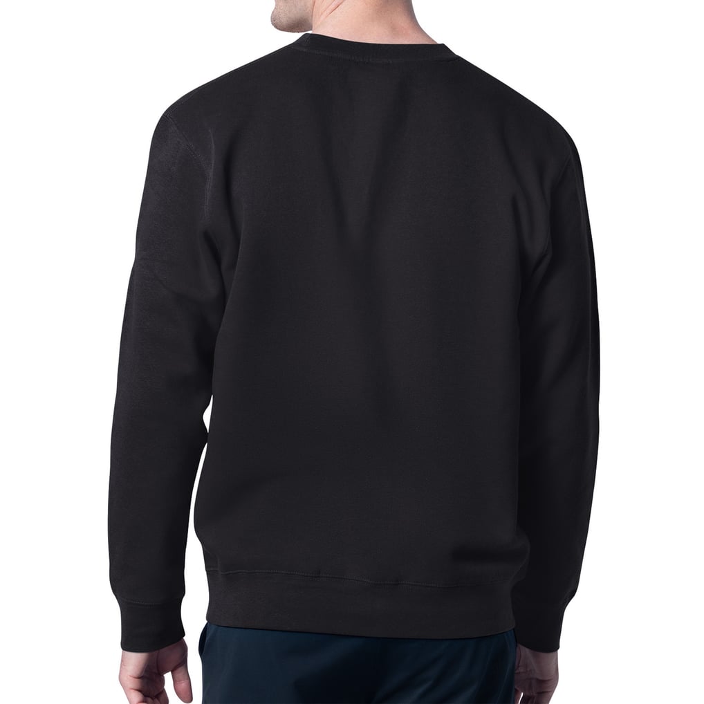 Los Angeles Kings Starter Mesh Look Team Name Logo Pullover Sweatshirt - Black