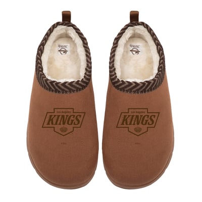 Los Angeles Kings ISlide Unisex Tonal Logo Mission Slippers - Tan

